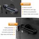 E-cowlboy Door Handle Cover Inserts+Tailgate Handle Cover+Recess Guard for 2007-2018 Jeep Wrangler JK JKU Sports Sahara Freedom Rubicon Unlimited Exterior Accessories (Black 15PCS)