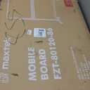 Maxtek Rolling White Board on Wheels 48x32 Inch Double Side Magnetic Dry Erase Board with Stand, Aluminum Frame Easel Mobile Standing Whiteboard for Office, Classroom & Home (Silver)