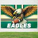 Football Banner Game Day Party Decor Large Sport Themed Background Super Bowl Banner Backdrop for Football Party, Tailgate and Fan Celebration, 71 x 43 Inches