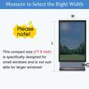 Coavas One Way Privacy Window Film, Reflective Mirror Glass Tint Home Daytime Heat UV Blocking Security Clings See Out Not in Office Coverings with 3 Tools, 17.5x157.5in (Black-silver)