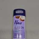 Nair Sensitive Formula Glide On, Hands-Free Applicator Hair Removal Cream with Coconut Oil and Vitamin E for Body, 3.3 oz