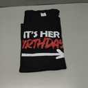 It's Her Birthday T-Shirt (Black, M)