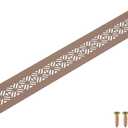 uxcell Aluminum Alloy Air Vents 400 x 50mm / 15.7 x 2" Rectangle Brown