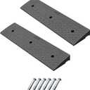2 Pack 2.4'' Rise Rubber Curb Ramp,Heavy Duty,11000 LBS Capacity, Driveway Ramp Car Slope Ramp for Loading Dock Bike Vehicle Warehouse Sidewalk Wheelchair (2.4" H)