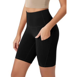 ODODOS Women's Tummy Control Biker Shorts 2.0 with Pockets High Waist Athletic Workout Yoga Shorts 2XL 2Pack
