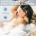 Sleep Earbuds Ultra-Thin Wireless Bluetooth 5.3 Earbuds for Side Sleepers, Noise Blocking Sleep Headphones with 6H Playtime, Ergonomic Mini Design for Small Ears (Deep Black)