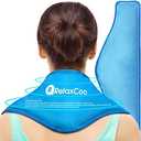RelaxCoo Neck Ice Pack Wrap, Reusable Gel Ice Pack for Neck Shoulders, Cold Compress Therapy for Pain Relief, Injuries, Swelling, Bruises, Sprains, Inflammation and Cervical Surgery Recovery