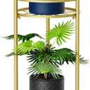 H HOMEXIN Plant Stand Indoor, 2 Tier Metal Tall Plant Stands 23.4" Multiple Plant Rack Holder, Heavy Duty Rustproof Flower Shelf Display for Apartment Corner Home Garden Patio
