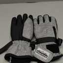 Hikenture Ski Gloves for Men&Women, 3M Thinsulate Waterproof Snow Gloves, Insulated Touchscreen Snowmobile Gloves for Cold Weather, Windproof Warm Skiing Gloves with Pocket (Small, Black)