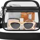 Busiuw Clear Bag for Stadium Events - Stadium Approved Small Mini Clear Purse, Men's Shoulder Bag for Sports Concerts