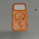 DOMAVER for iPhone 17 Pro Case, Magnetic Phone Case iPhone 17 Pro [Compatible with MagSafe] Slim Fit Flowers Floral Design Shockproof Protective Bumper Women Men Girls Boys Cover - Orange
