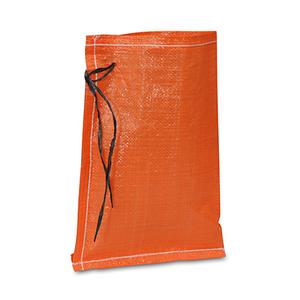 Orange Woven Polypropylene Bags with Tie Strings