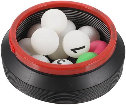 13pcs Numbered Bingo Balls Replacement Bingo Pong Balls Table Tennis Balls for Game Party Decoration with Storage Bucket