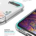 Floral Clear Pretty Phone Case for iPhone Xs/iPhone X 5.8 Inch for Women/Girls,Flower Design Transparent Slim Soft TPU Shockproof Drop Protection Silicone Cover Shell,FL-24