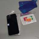 Duotipa [Big Camera Hole] New Rear Back Cover Replacement for iPhone 13 with Technical Repair Tools Kit-Black.