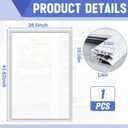 242193206 Refrigerator Door Gasket Replacement Compatible with Kenmore Crosley Westinghouse Refrigerator Door Seal White, 41.62 x 28.5 Inches