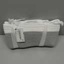 OIAHOMY Small Woven Rope Basket with Gift Bags and Ribbons, Gift basket Empty for Baby shower Birthday, Halloween, Christmas, Cute Cat Ear Handles for Shelf Living Room Bathroom, Grey & White (13.5''10"6'')