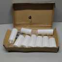 Flickering Flameless Candles Battery Operated with Remote and 2/4/6/8 H Timer Plexiglass Led Pillar Candles Pack of 9 (D2.3"xH 5"6"7")with Realistic Moving Wick Candles for Home Decor(White)
