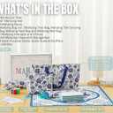 InnoBeta 160 Acrylic Mahjong Tiles Set with Mat, Racks and Accessories Chi, 1.25" x 0.90" x 0.62"