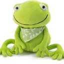 Plush Frog Stuffed Toy Animal, for Ages 1+, Soft Cuddly Cute Toy Gift for Boys and Girls(6.3inches)