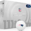 WILSON 2025 Duo Soft NFL Golf Ball - 12 Balls, White, Atlanta Falcons (New England Patriots)