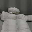 Infant Toddler Snowsuit Cute Baby Bear Suit Newborn Winter Coat Warm Hooded Jumpsuit for Boys Girls (2T, White)