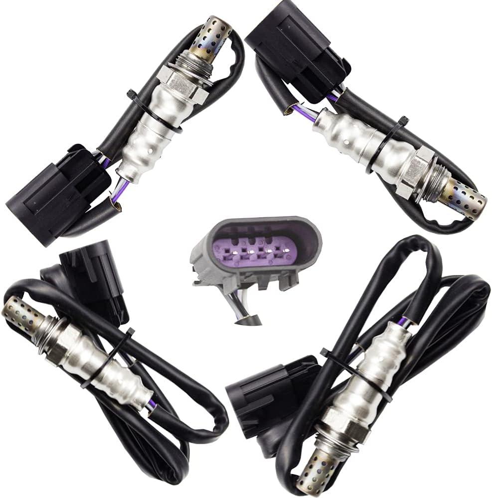 4 Oxygen Sensor for 2007-2009 Hyundai Santa fe 3.3L, 2007-2012 Hyundai Veracruz 3.8L, 2009-2011 Hyundai Genesis 3.8L Upstream+ Downstream