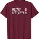 Mozart Beethoven Symphony Scoreboard funny classical music T-Shirt XL