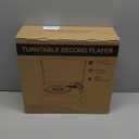 Vinyl Record Player with Speakers Vintage Turntable for Vinyls Records Belt-Driven Turn Table Support 3-Speed, Wireless Playback, Headphone, AUX-in, RCA Line LP Phonograph for Sound Enjoyment Black