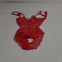 Aranmei Women Sexy Lingerie Bodysuit Lace Teddy Snap Crotch V Neck Cut Out One Piece Babydoll Underwire S