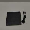 MOSWAG External CD DVD Drive for Laptop Mac, USB 3.0 & USB C CD/DVD Burner +/-RW Optical Drive, Slim Portable DVD CD ROM Rewriter Writer Duplicator for Desktop, Windows 11/10 PC MacBook Pro Linux PCs (Black)