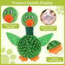 Interactive Snuffle Dog Toys, Squeaky Dog Toys for Puppy,Crinkle Dog Toy with Hiding Snack,Slow Feeder Treat Toy and Feeding Mats for Training,Dog Lick Mat Enhancement (Green)