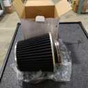 Rtunes Racing Universal Clamp-On Air Intake Filter Dry Washable Cone Air Filter Replacement for Car Truck SUV Engine Air Cleaner (3.25")