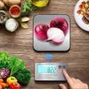 Food Scale- Wireless Separated, 33 lb Digital Kitchen Split Scales Weight Grams and Ounces for Baking Cooking and Meal Prep, LCD Display, 7 Units with Tare Function (Batteries Included)