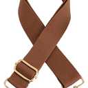 Wide Shoulder Strap Adjustable Replacement Belt Canvas Purse Strap Crossbody Bag Handbag Strap(Black)