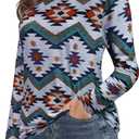 Long Sleeve Shirts for Women Basic Crew Neck Spring Tops Casual Fit Fall T Shirts 2026 (Blue, M)
