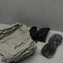 JefDiee Inflatable Travel Foot Rest Pillow, Kids Airplane Bed, Adjustable 3 Layers Height Leg Rest Pillow, Adults Travel Essentials Great for Airplane, Office, Home, Trains, Cars (Dark Grey)