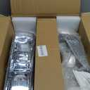 Headlights Assembly Compatible with 1999 2000 2001 2002 Chevy Silverado, 2000 2001 2002 2003 2004 2005 2006 Chevy Suburban Tahoe Chrome Housing Clear Lens Headlamp with Bumper Lights 4Pcs