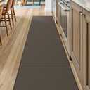 DEXI Kitchen Floor Mats Cushioned Anti Fatigue, 17x95, Long Standing Runner Rug Waterproof, Comfort Memory Foam Padded for Front Sink Laundry, Brown