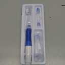 SEAGO Kids Electric Toothbrush with 2 Mins Brushing Timer and 4 Replacement Bursh Heads, Rainbow LED Light Make Brushing Fun, Blue Color Boys Battery Powerd Toothbrush for 4-12 Years OldSG-977