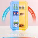 BEICHEN Mini Fridge, 6 Liter/8 Can Skincare Fridge, 110V AC/DC Portable Thermoelectric Cooler & Warmer for Skin Care, Cosmetics, Beverage, Food, Great for Bedroom, Office, Dorm (Pink)