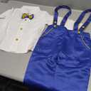IDOPIP Baptism Christening Outfits for Boys Toddler Baby Wedding Birthday Outfit Gentleman Bowtie Shirt Suspenders Pants Suit