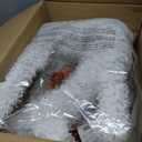 Alpine Corporation 36" H 3D Frosted Reindeer Christmas Decor with LED Lights, Set of 2