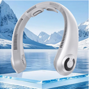 Neck Fan - Portable Neck Fan with Neck Support, 5 Speeds, All Around Airflow, Hand-free Bladeless Personal Cooling Fans, Rechargeable Wearable Fan for Outdoor and Indoor, Festival Gifts for Men Women