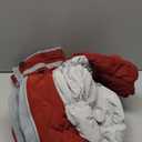 Full Body Dog Coat - Warm Fleece Jacket for Large Dogs, Turtleneck Winter Coats with Harness, Reflective Windproof Dog Snowsuit with Legs for Labrador,Golden Retriever, Burgundy 2XL