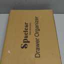 Spaclear Silverware Organizer - Expandable Kitchen Drawer Organizer, Utensil Drawer Organizer, Adjustable Plastic Flatware and Cutlery Holder, Kitchen Organizers Storage for Forks Knives, Black (M(9.5-15.2"W x 12.6-19"D))