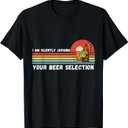 Judging on Beer Craft Beer Shirts for Men Women Vintage T-Shirt (Black, Large)