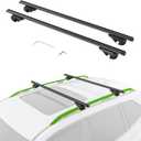 Universal Lockable Roof Rack Cross Bars, 52Adjustable Aluminum Crossbars with 200lbs Load Capacity for Car, Only Fit Raised Side Rails with Gap
