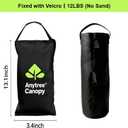 2 x Anytree-Sand Bags Canopy Weights for Canopy Legs(Without Sand),88LB, 4-Pack, Sand Bags for Gazebo Legs, Pop UP Canopy Tent Weights,