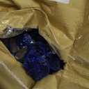 GASPRO 10 lbs Fire Glass for Propane Fire Pit, 1/2-Inch Reflective Fireplace Glass Rocks for Fire Pit Table, Cobalt Blue